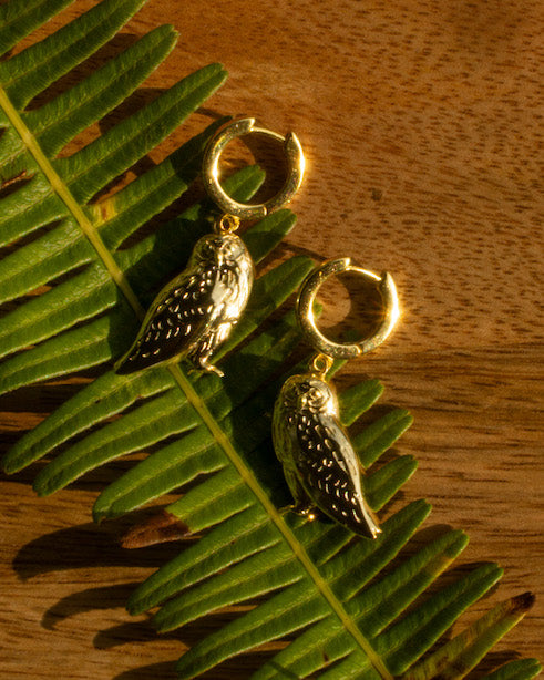 Pueo Earrings | Gold