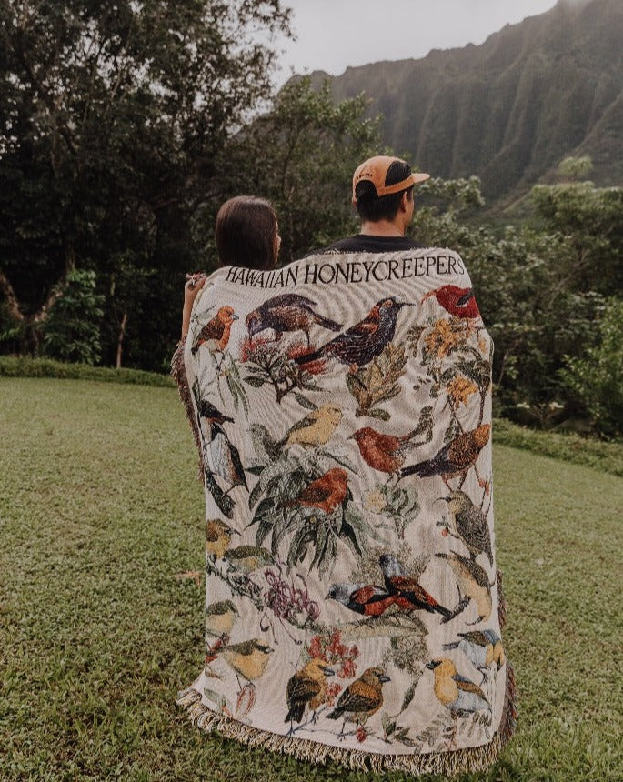 Hawaiian Honeycreepers Blanket