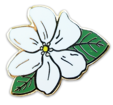 Nāʻū (Gardenia) pin
